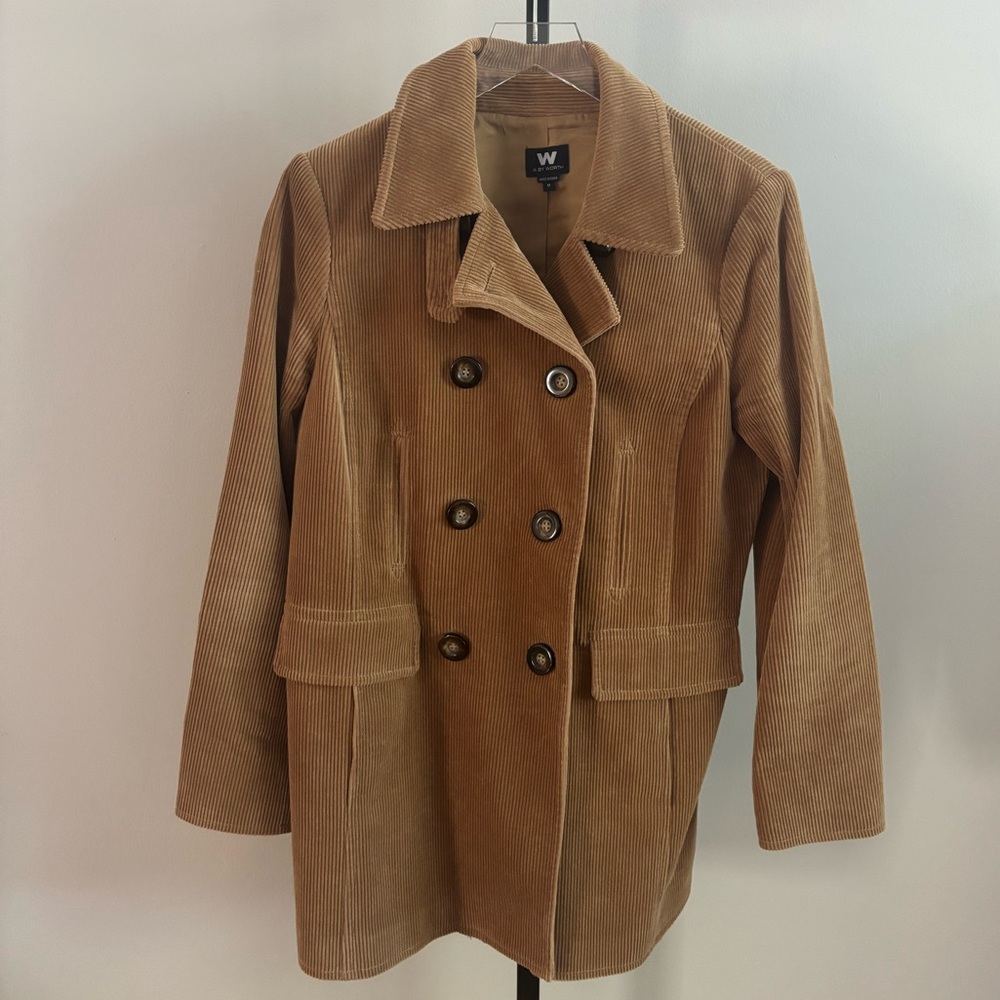 W by Worth Women's Tan Corduroy Jacket Size M